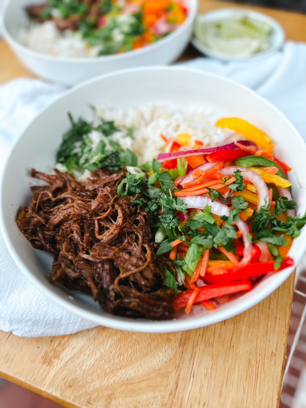 Crockpot Thai-ish Shredded Beef&nbsp;Bowls
