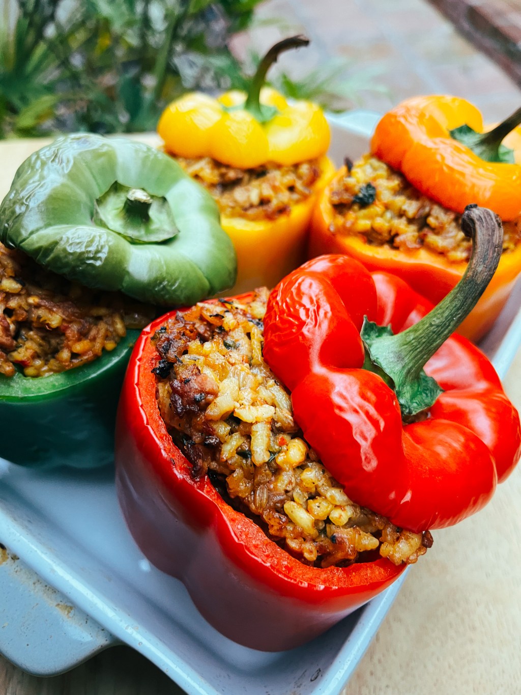 Paella Stuffed Peppers