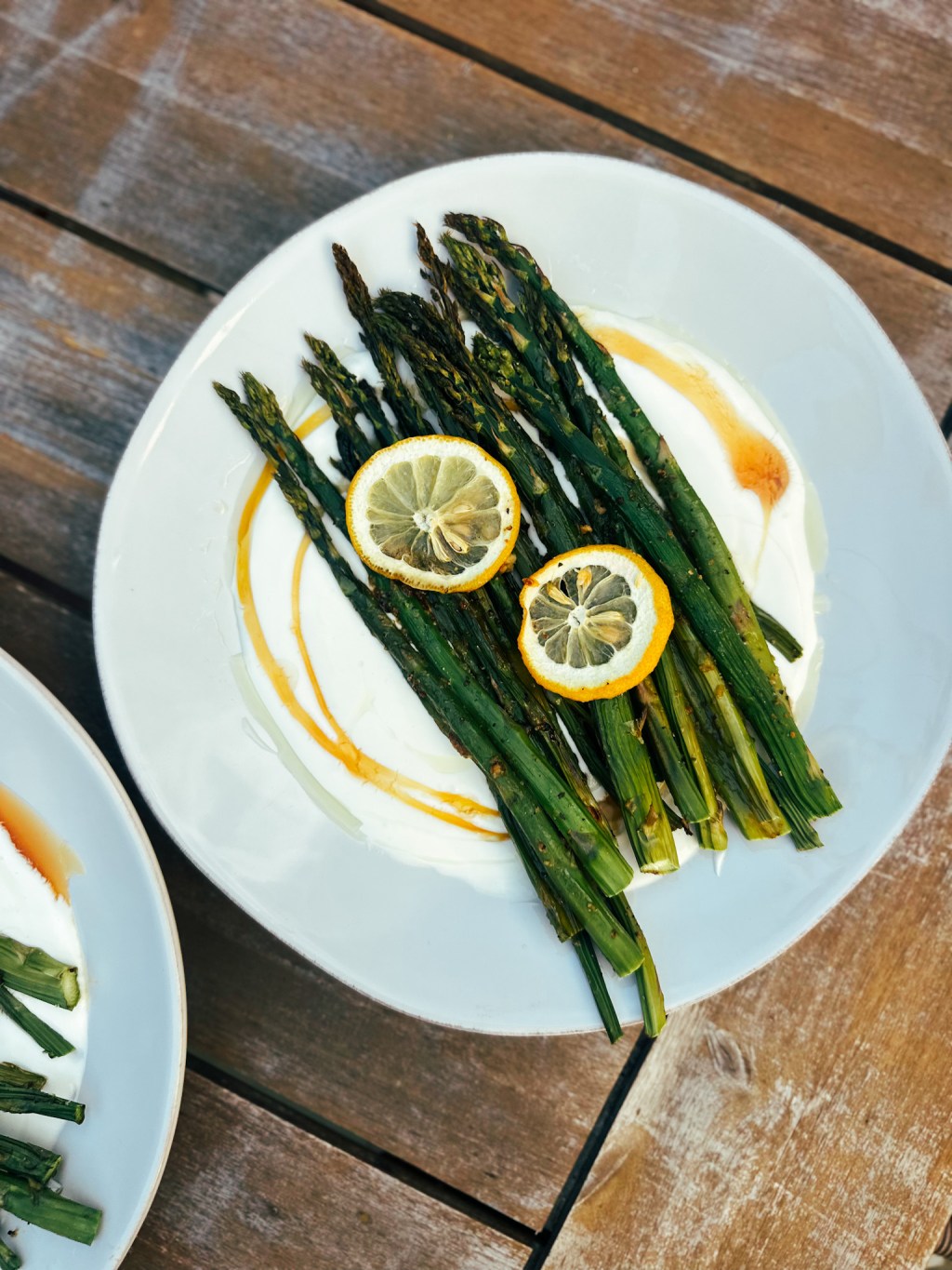 Asparagus with Whipped Ricotta & Honey