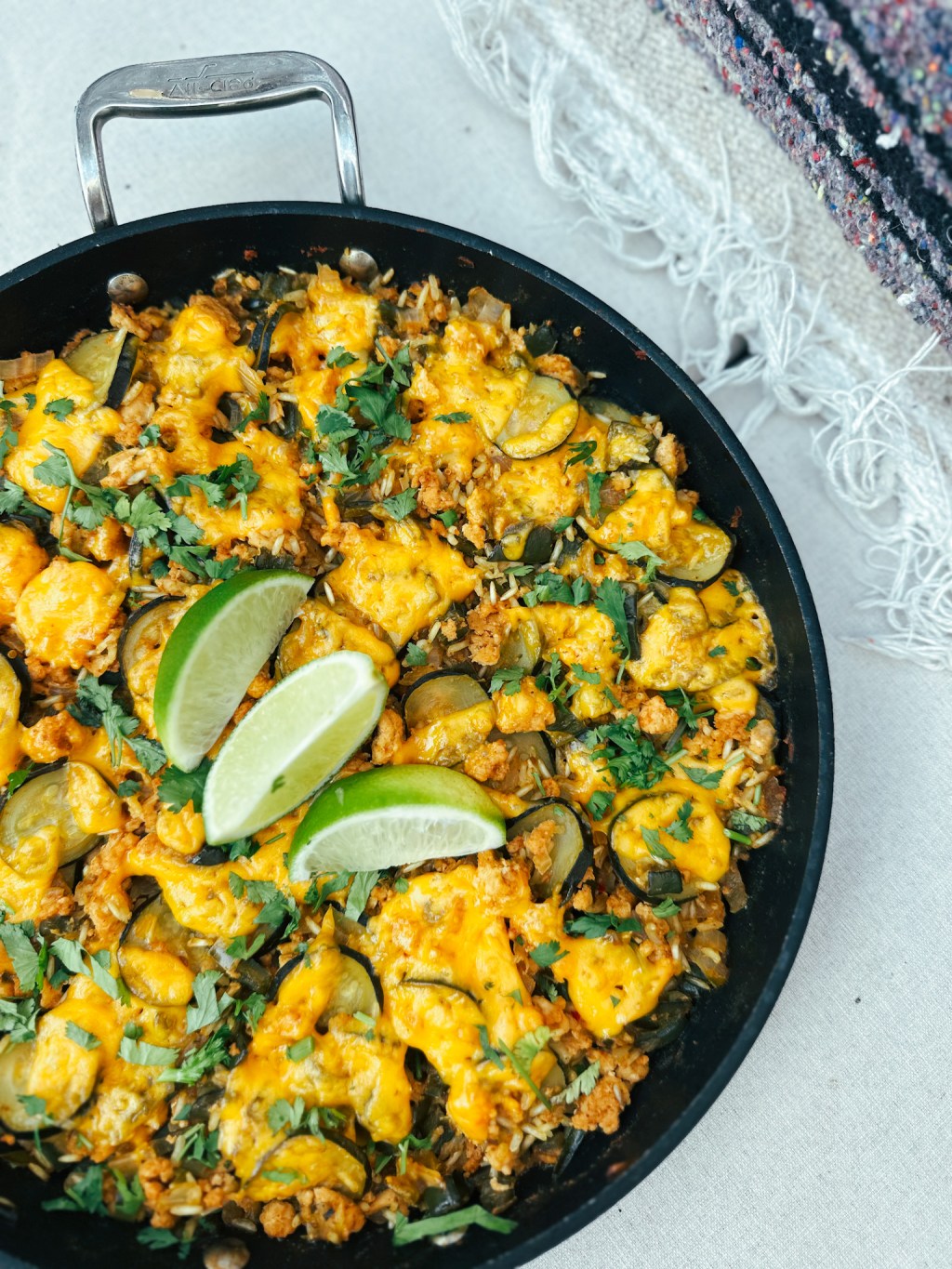 Poblano Turkey Skillet